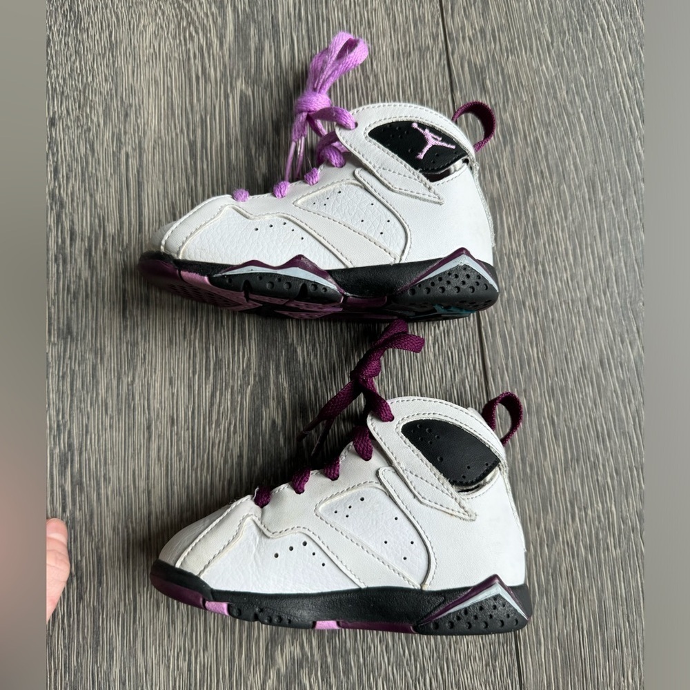 Jordan 7 Retro TD in Fuchsia Glow Size 6C - Picture 7 of 11